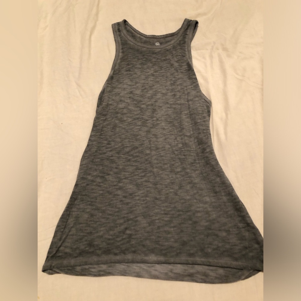 Gray athletic tank top